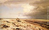 Deserted Boat on a Beach by Janus Andreas Bartholin La Cour